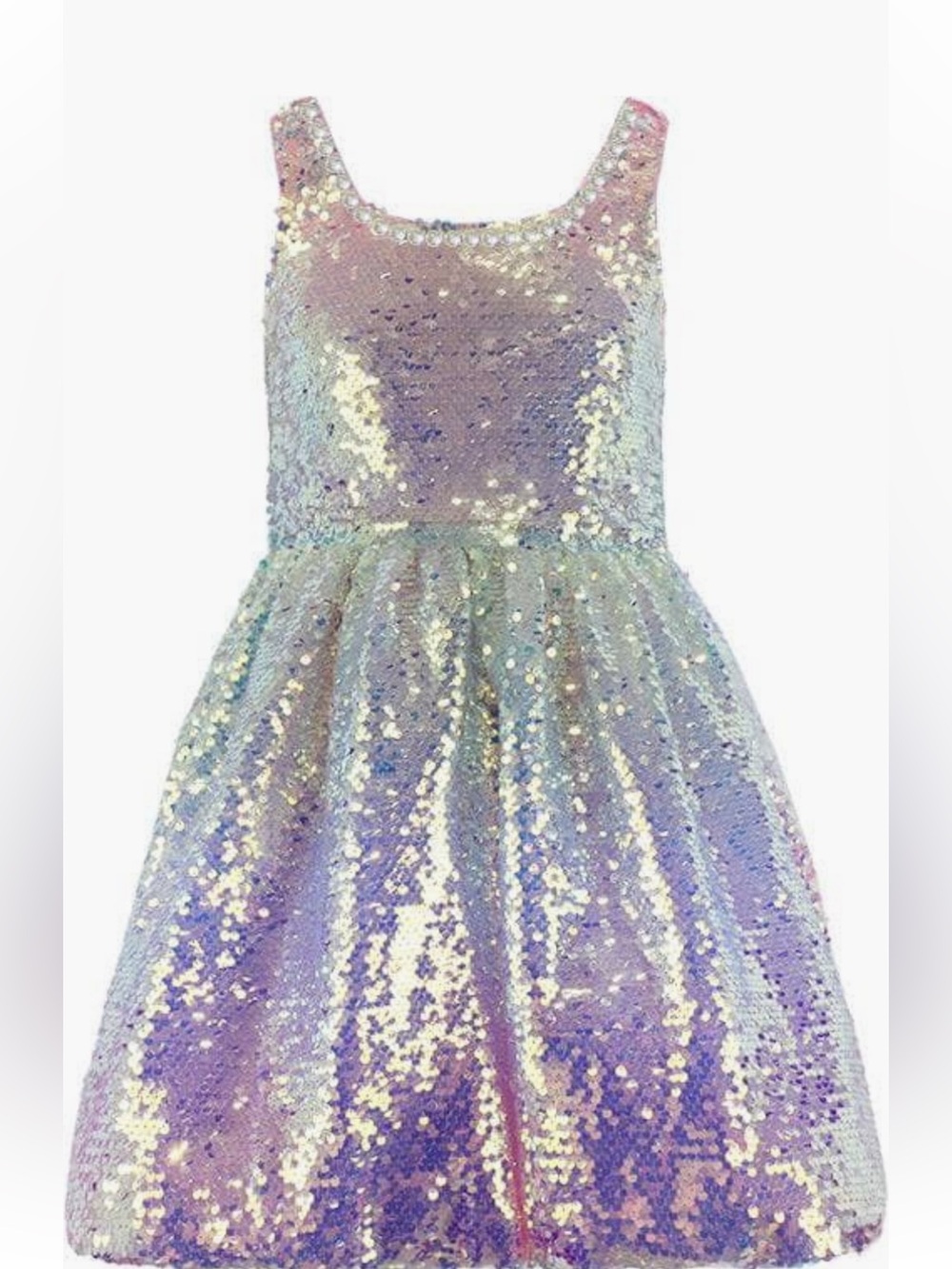 Lola + The Boys Pink Multicolor Sequin Rainbow Dress. Worn once